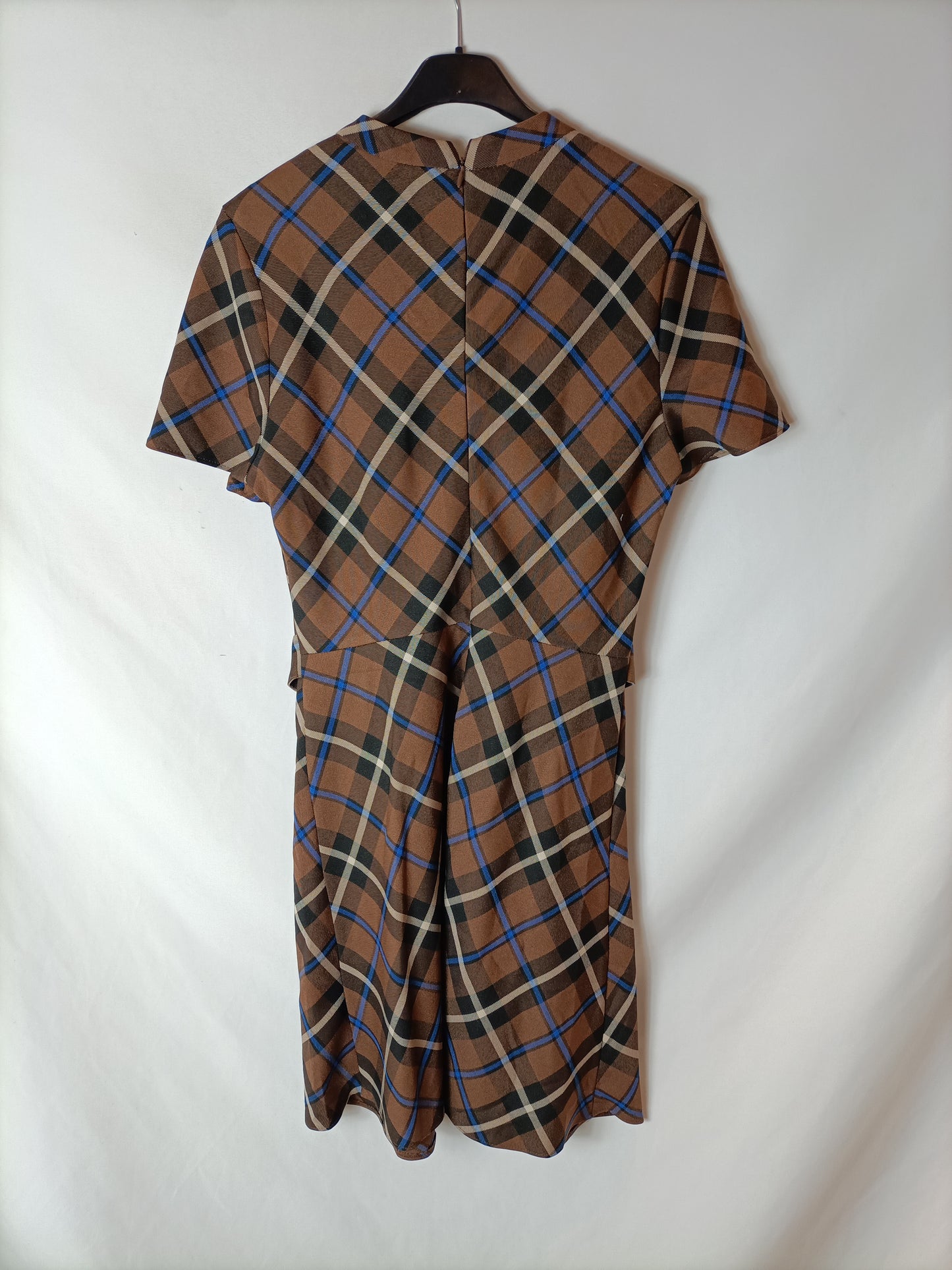 PRIMARK. Brown checked dress size 40