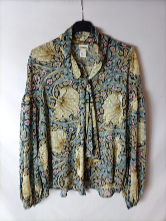 H&M x MORRIS&CO.Blusa estampada flores T.34