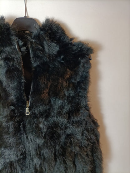 OTRAS. Chaleco pelo negro T.u(s)