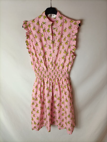 MIGLE+ME Vestido rosa plátanos T.m