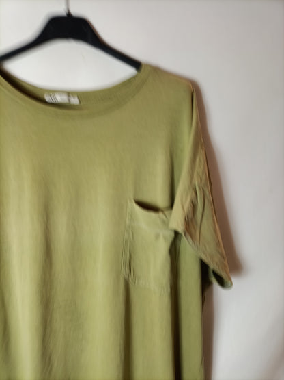 ZARA. Vestido verdes oversized T.m