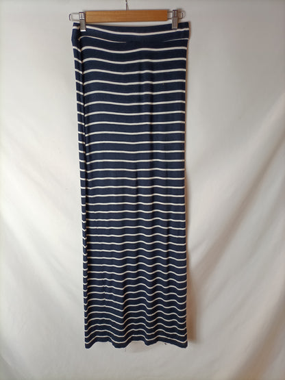 BERSHKA. Falda larga rayas T.m