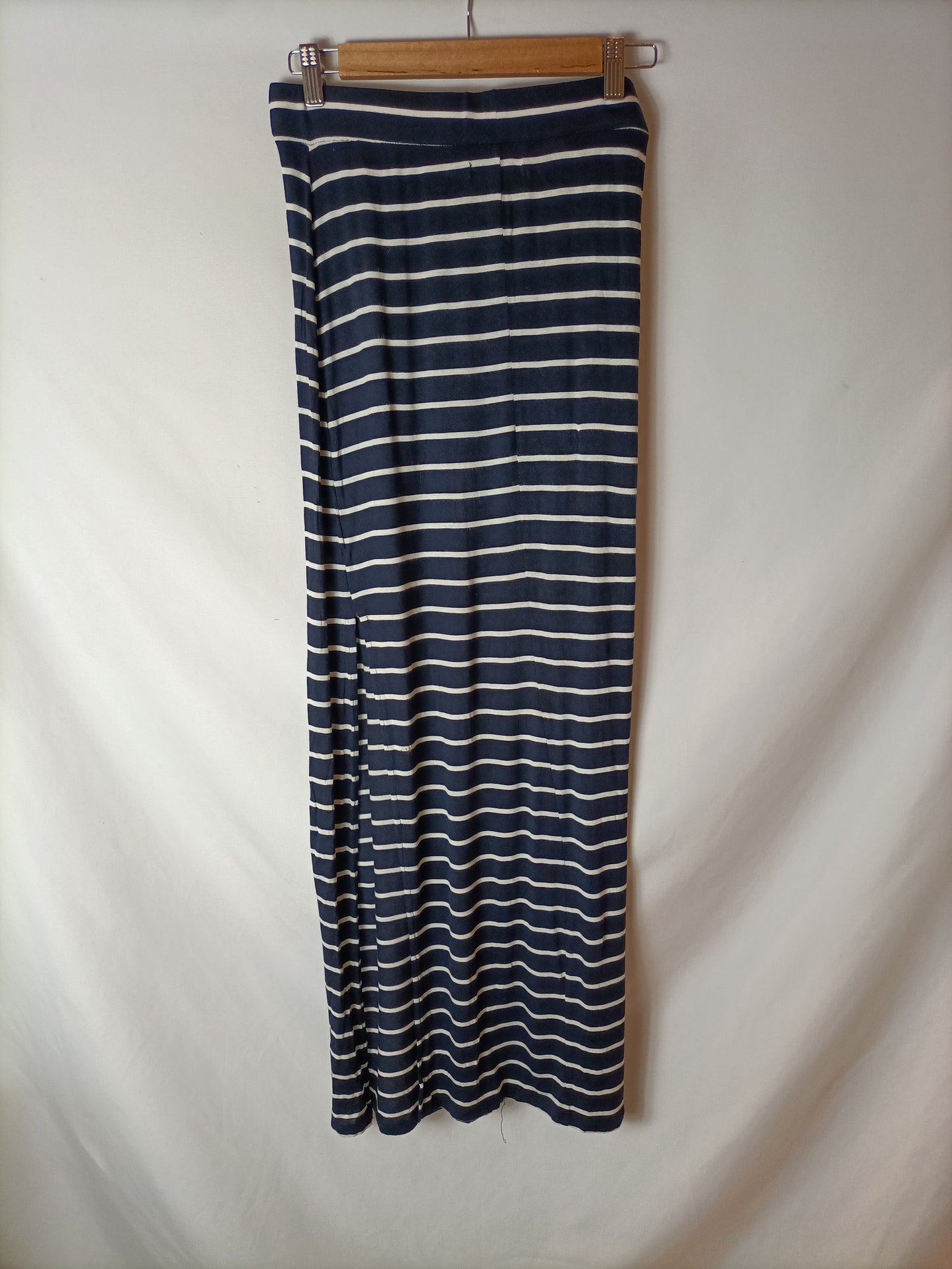BERSHKA. Falda larga rayas T.m