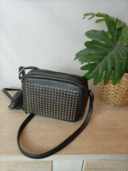 PRIMARK. Black studded bag