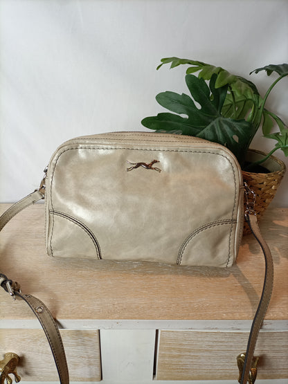 BIMBA Y LOLA. Bolso beige piel