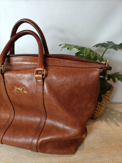 BIMBA Y LOLA. Bolso piel marrón