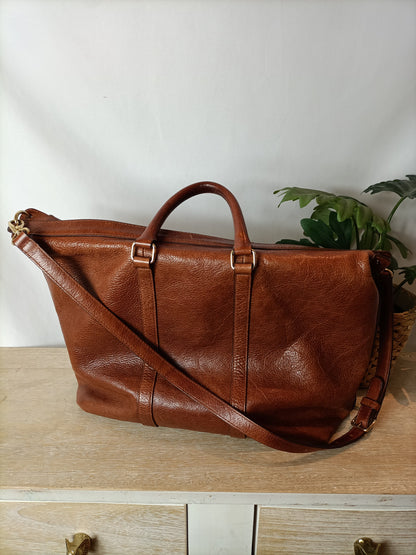 BIMBA Y LOLA. Bolso piel marrón