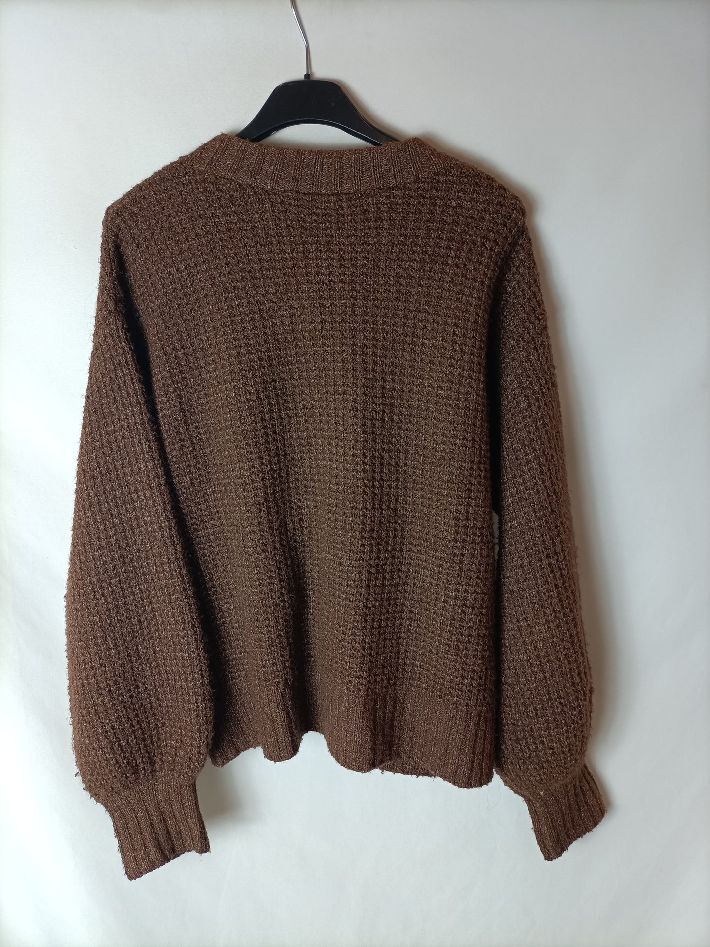 MONKI. Heathered brown cardigan T.xs