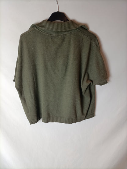 NOISY MAY. Top verde polero T.s(tara)