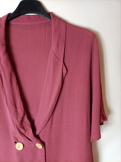 OTRAS. Blusa sin mangas botones madera. T U (m/l)