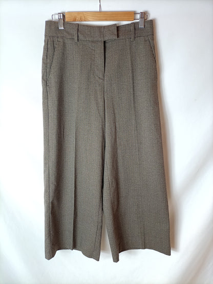 MANGO. Checked culottes. Size 36