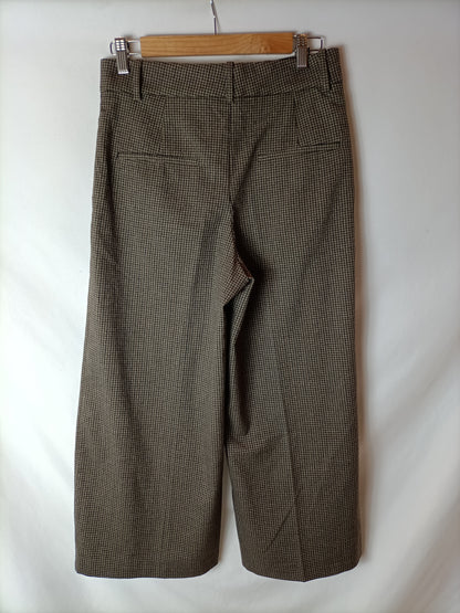 MANGO. Checked culottes. Size 36