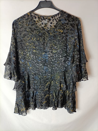 IRO. Animal print blouse size 34