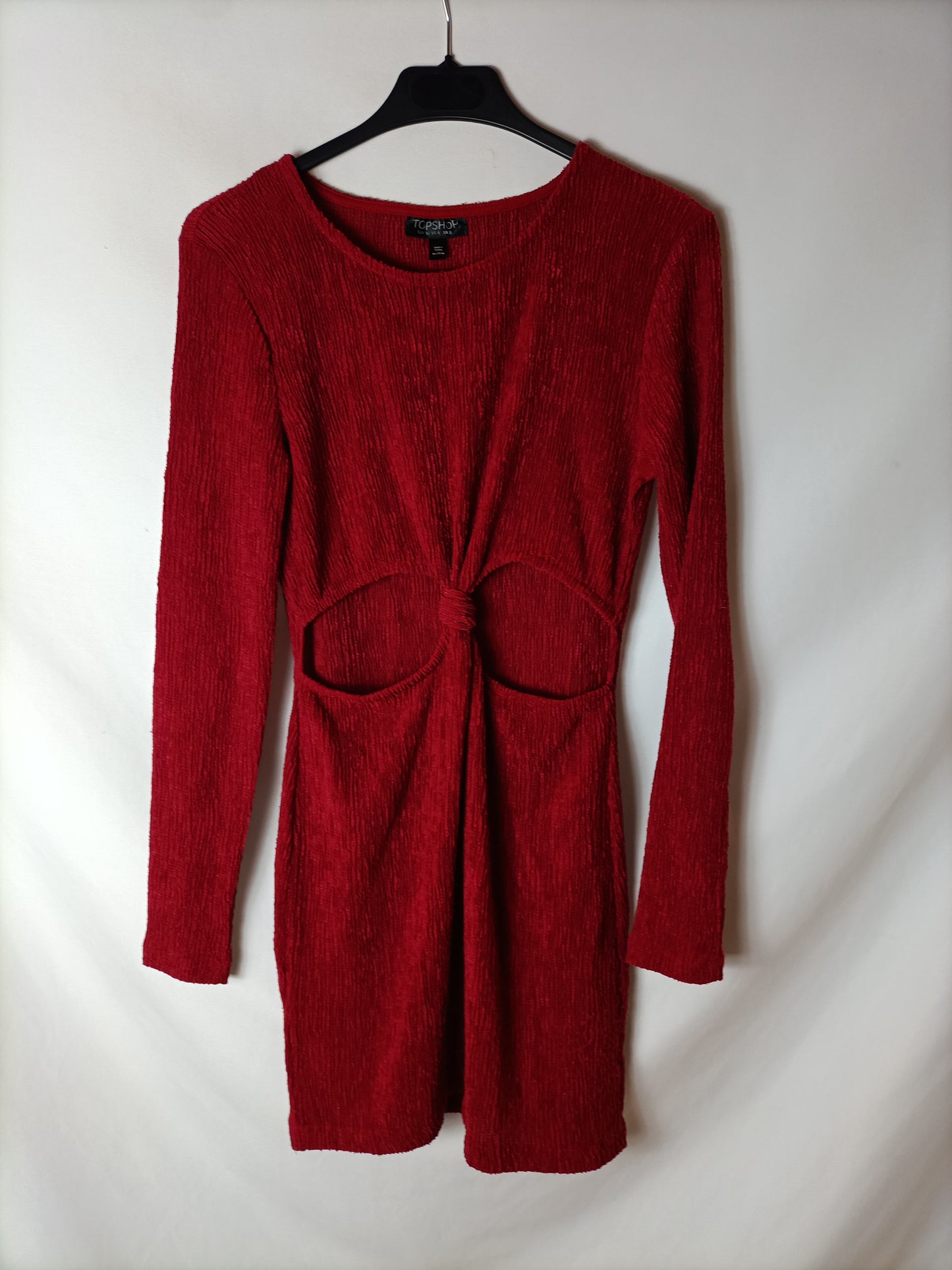 TOPSHOP.Red stretch dress S.36