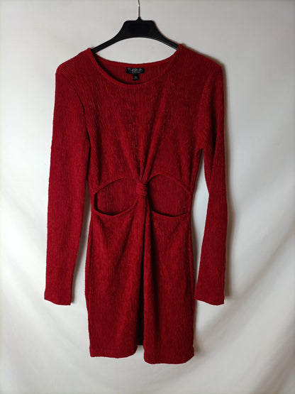 TOPSHOP.Red stretch dress S.36