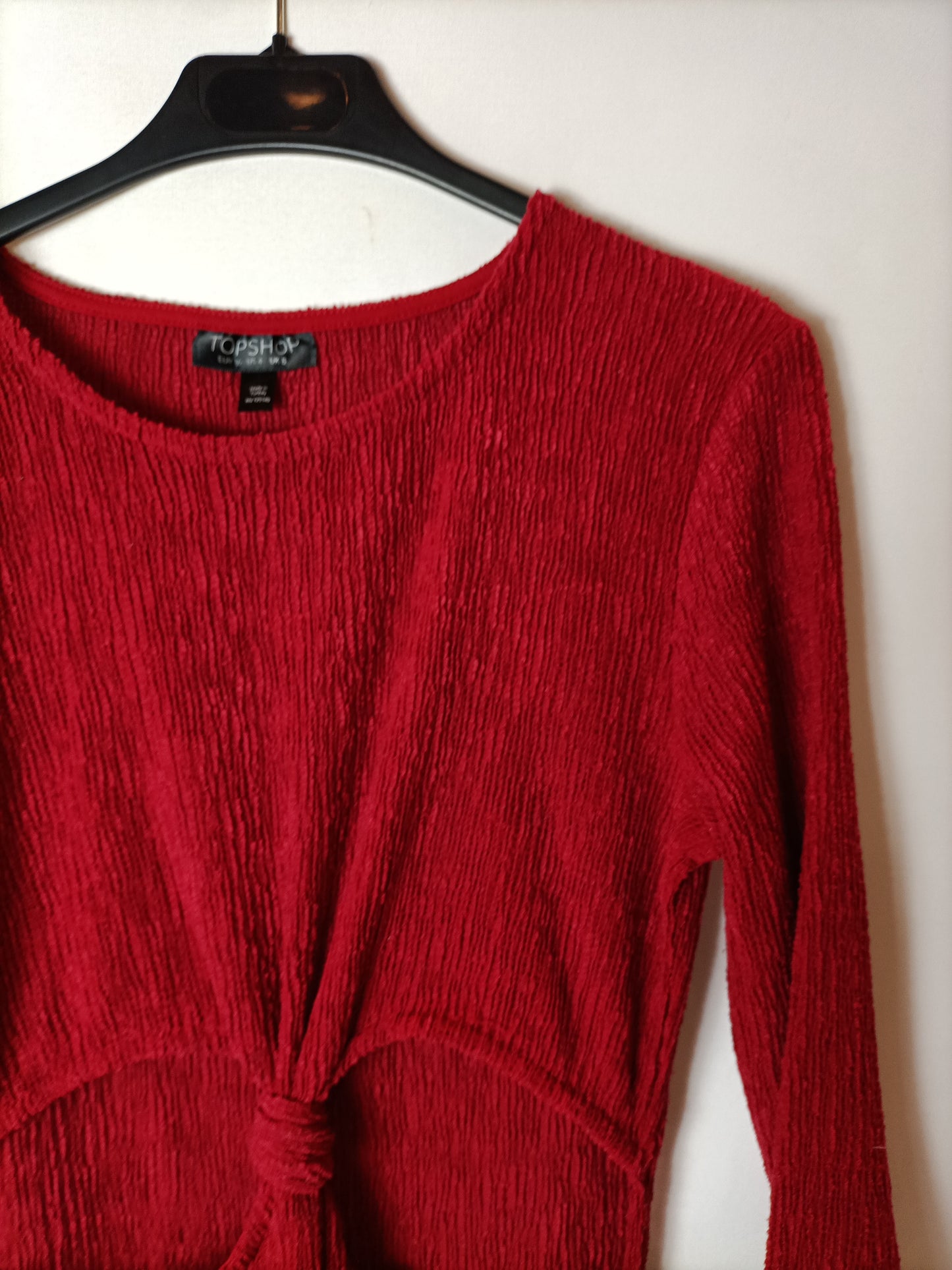 TOPSHOP.Red stretch dress S.36