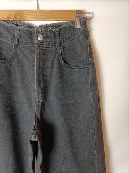 ZARA. Pantalón culotte negro T.34