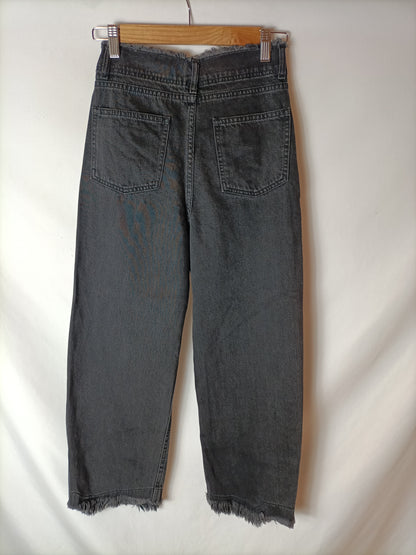 ZARA. Pantalón culotte negro T.34