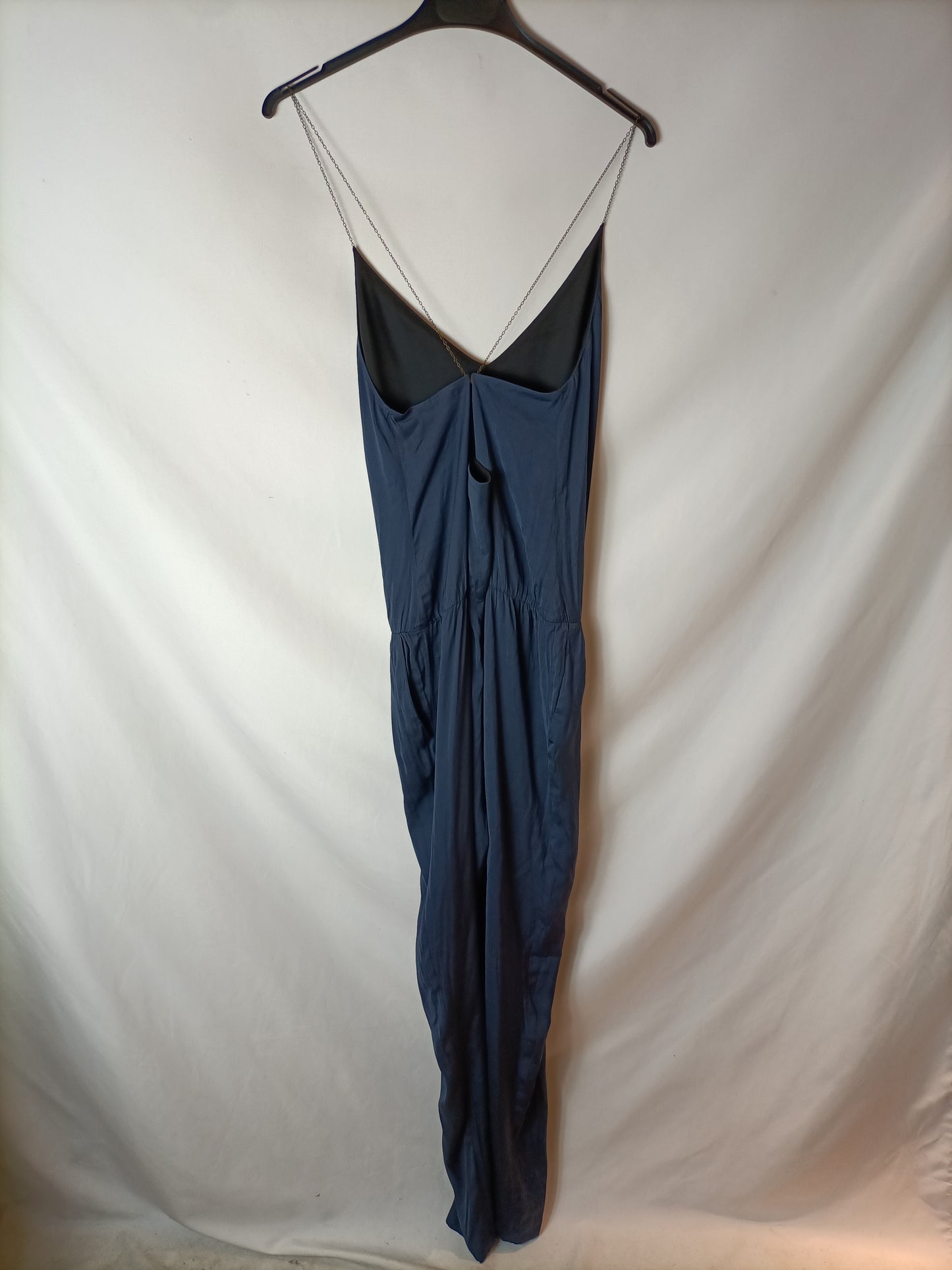 ZARA. Mono largo azul T.s