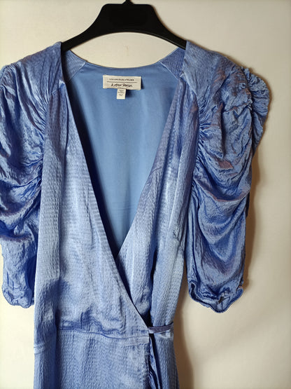 &OTHER STORIES. Vestido cruzado azul T.36