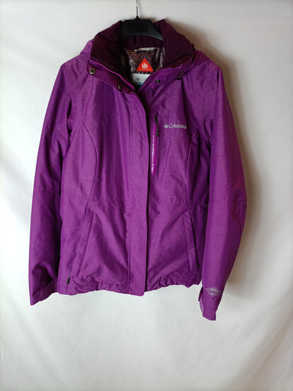 COLUMBIA. Dark Pink Coat Tm