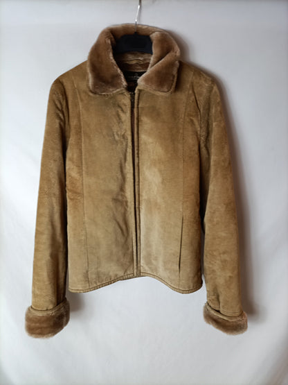 NAFNAF. Abrigo piel camel T.s(tara)