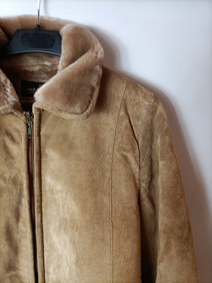 NAFNAF. Abrigo piel camel T.s(tara)