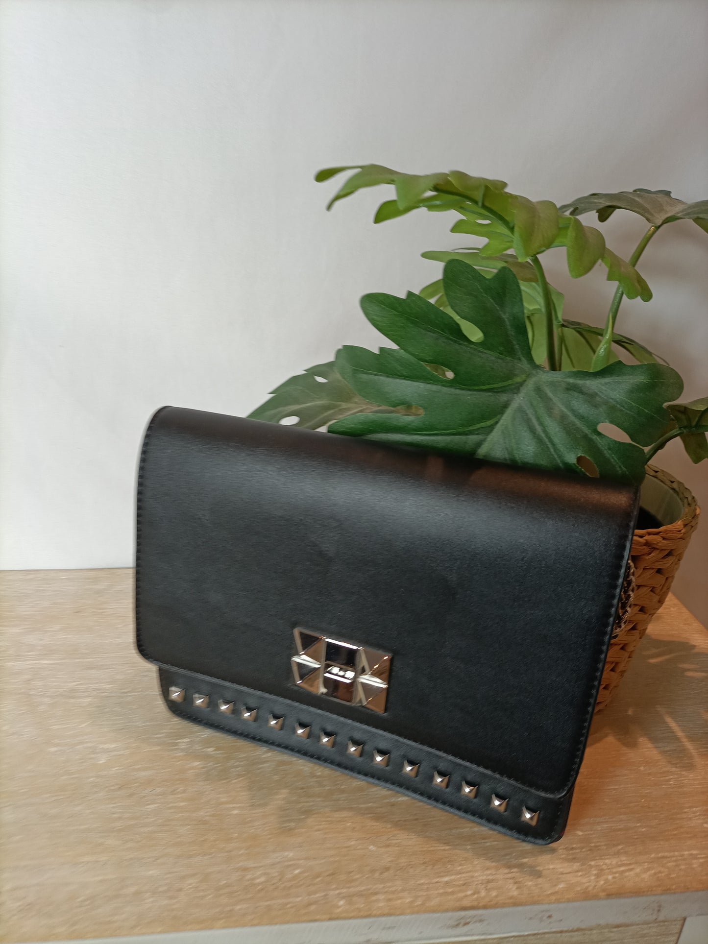 PARFOIS. Black studded bag