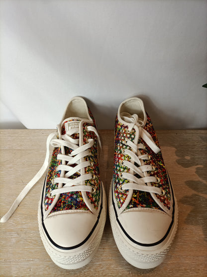 CONVERSE. Zapatillas rejilla colores. T 39