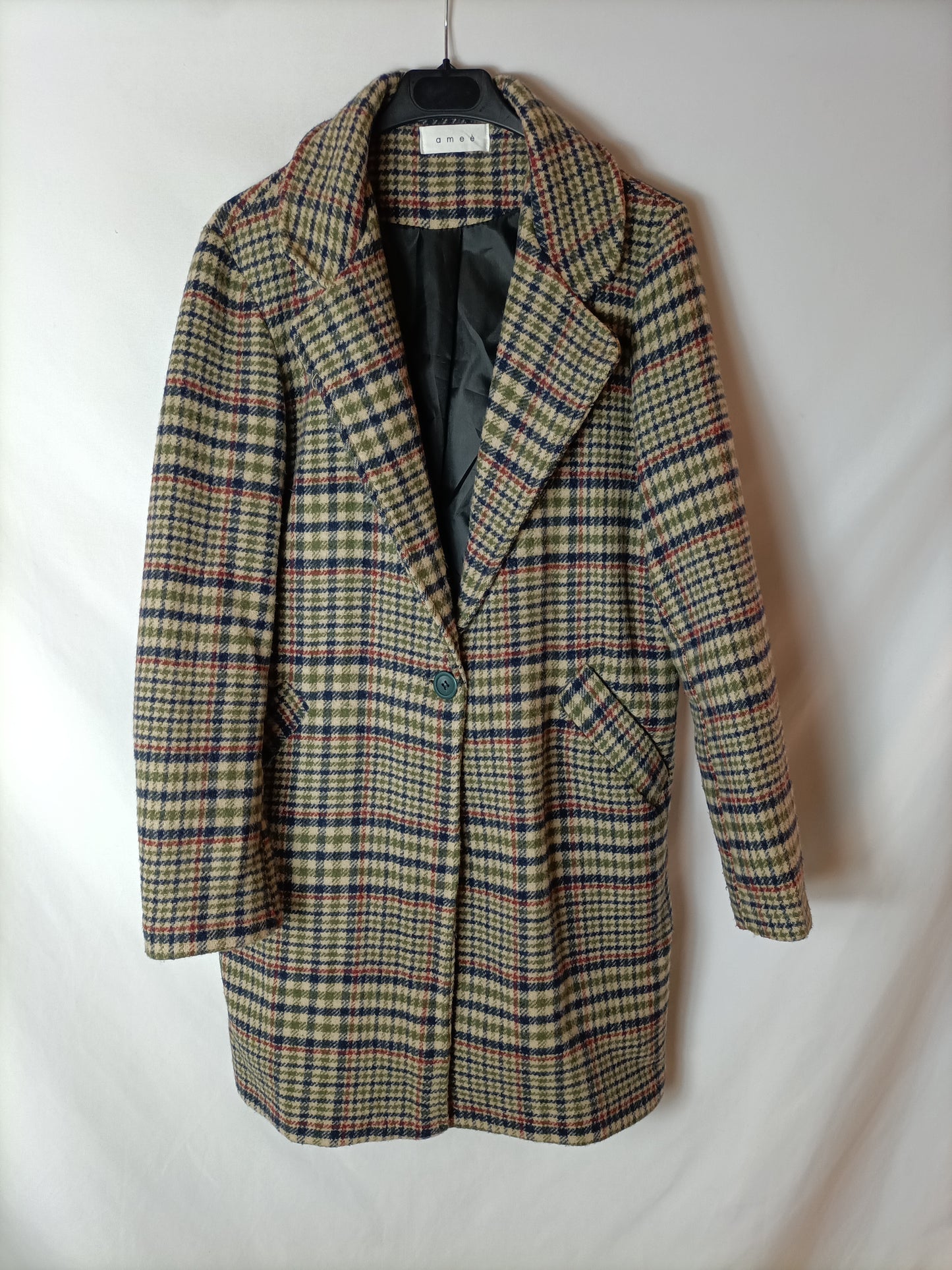 AMEÉ. Abrigo de cuadros T.l