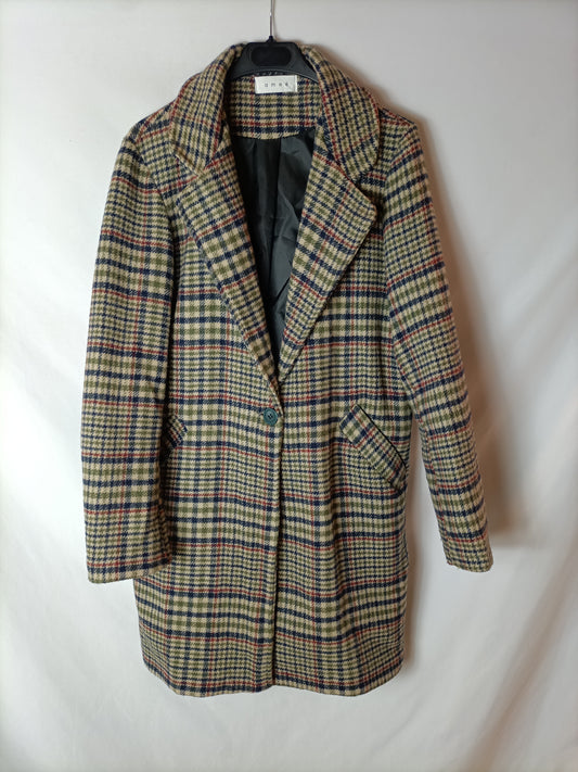 AMEÉ. Abrigo de cuadros T.l