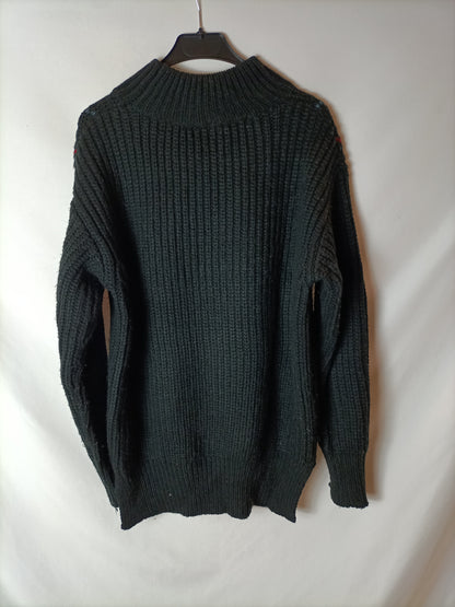 MULAYA. Jersey negro bordado T.s/m