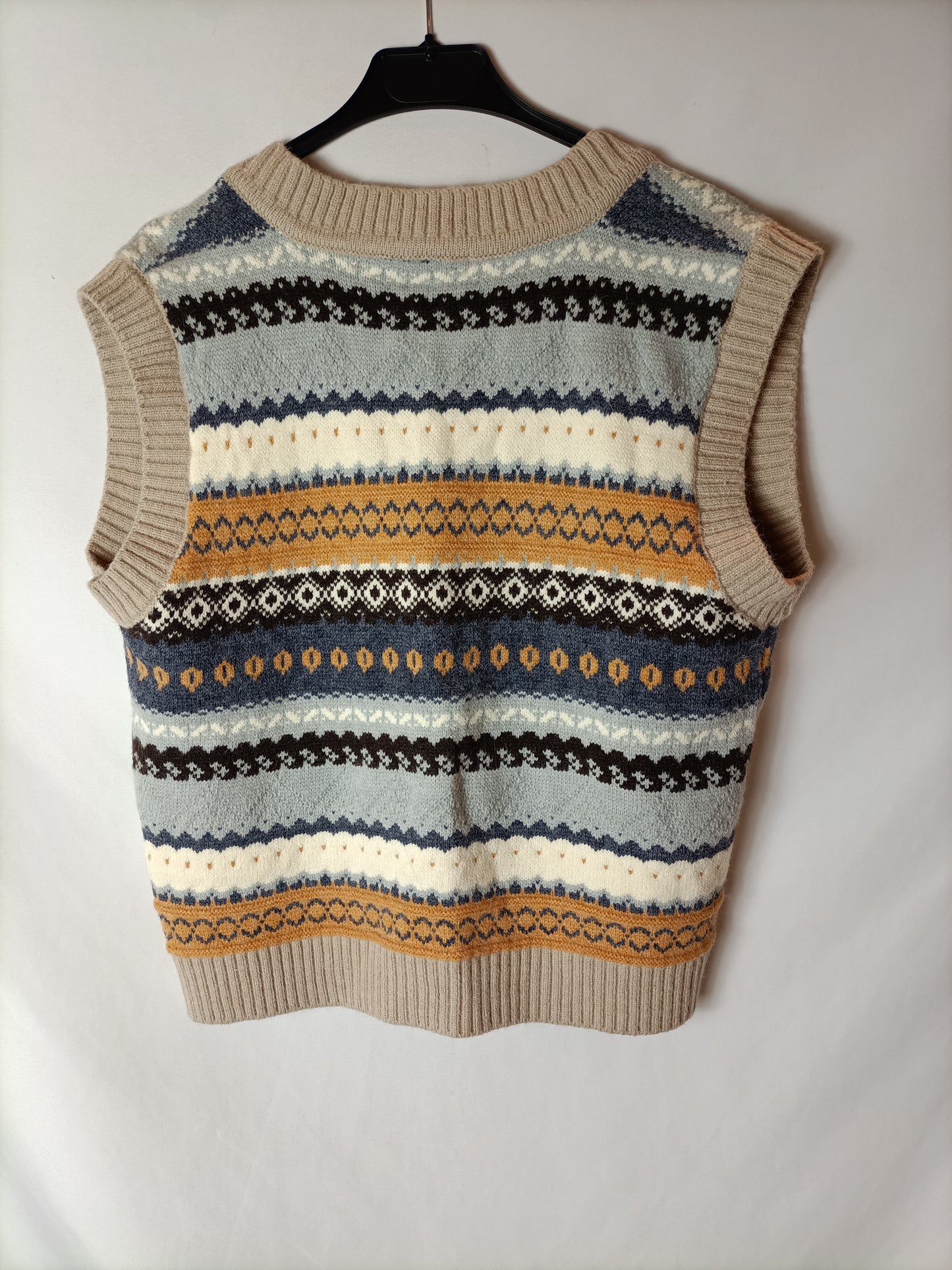 OTRAS. Chaleco étnico ancho T.s/m