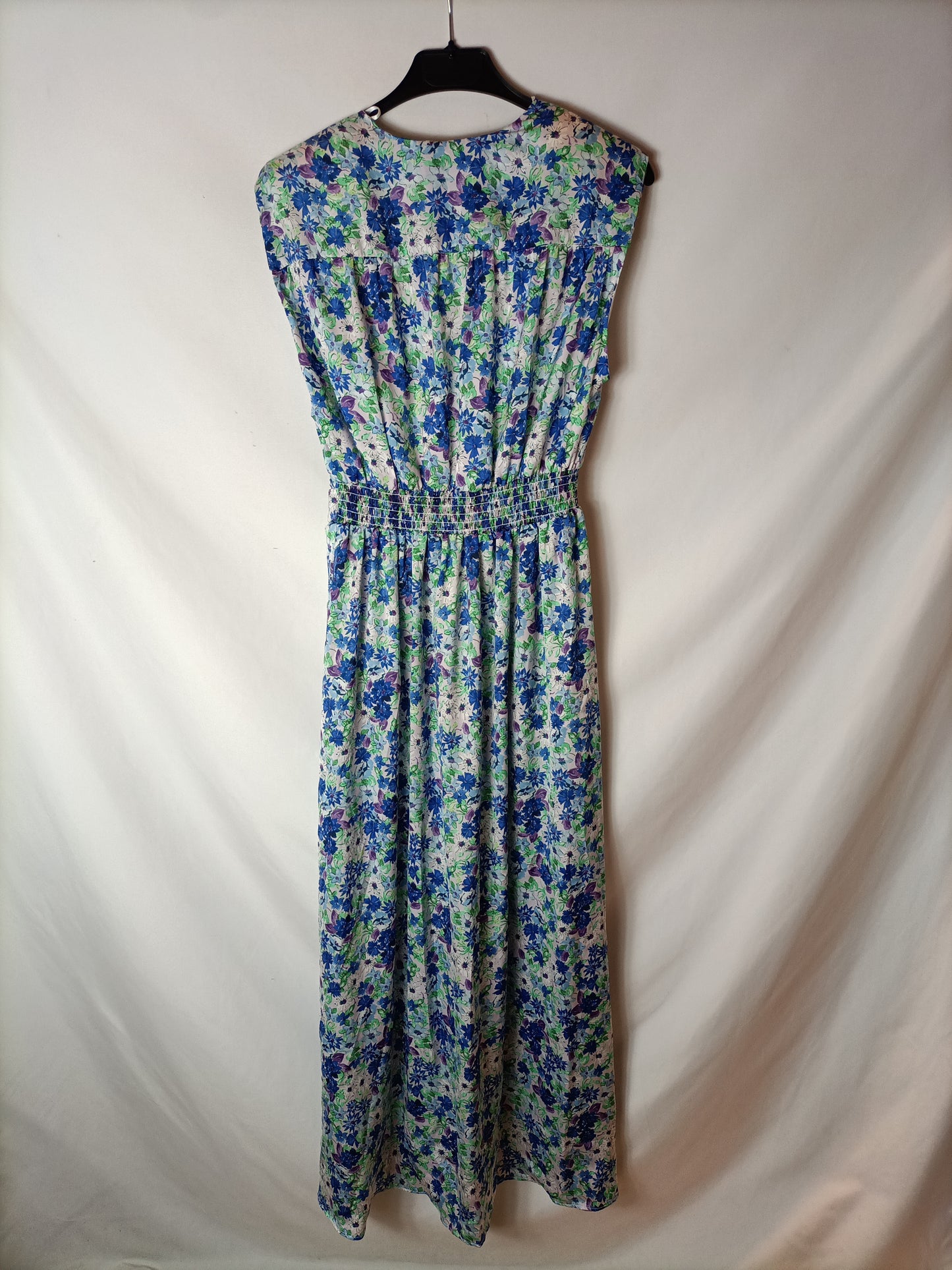 ZARA. Vestido largo Flores T.m