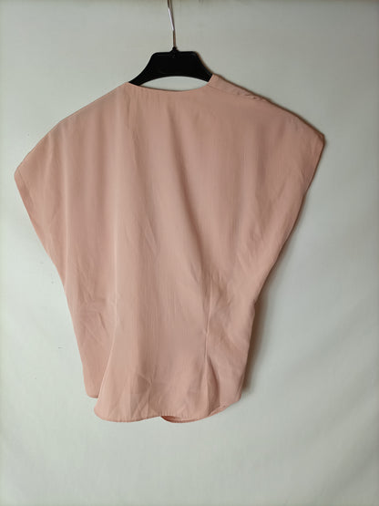 OTRAS. Top rosa drapeado T.u(s/m)