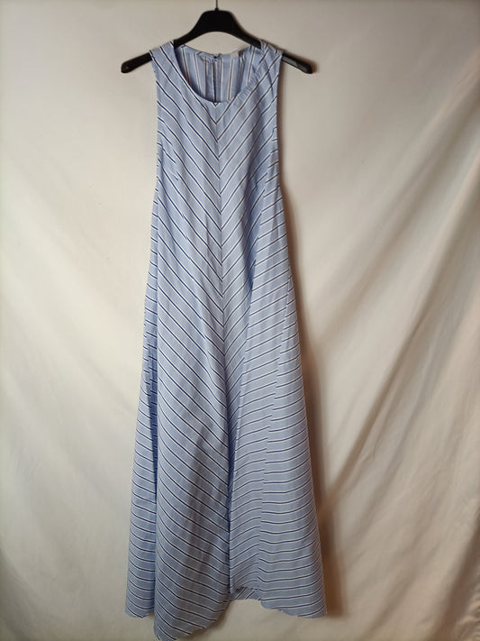 MANGO. Vestido largo rayas T.m