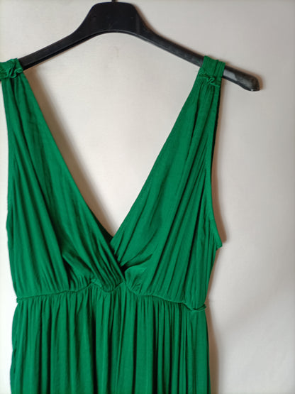 OYSHO. Long green dress Tm