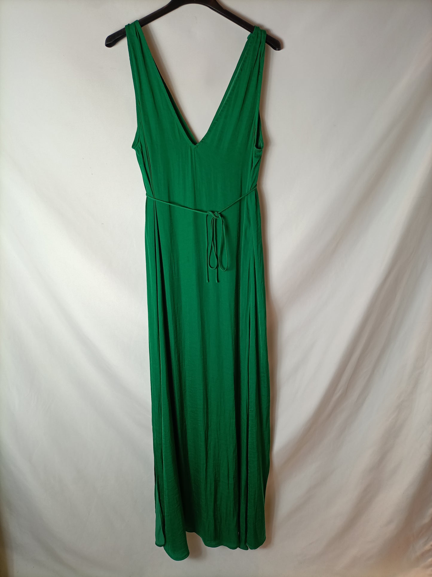 OYSHO. Long green dress Tm