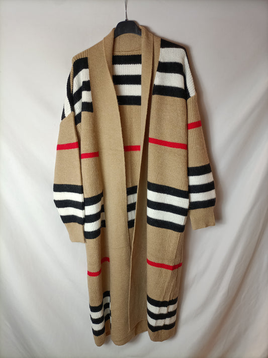 DLAB. TU striped long cardigan (s/m/l)
