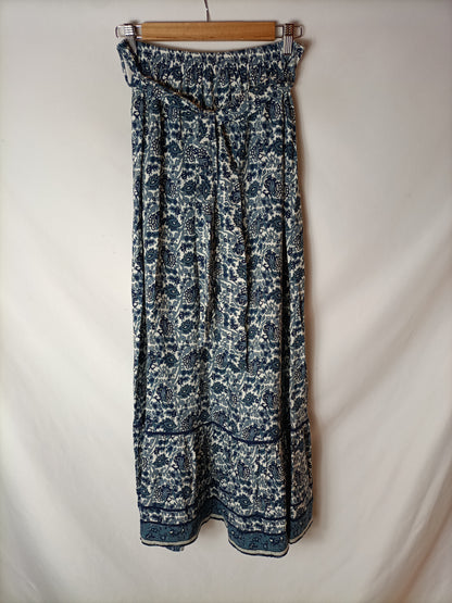 MANGO. Falda midi estampada T.m