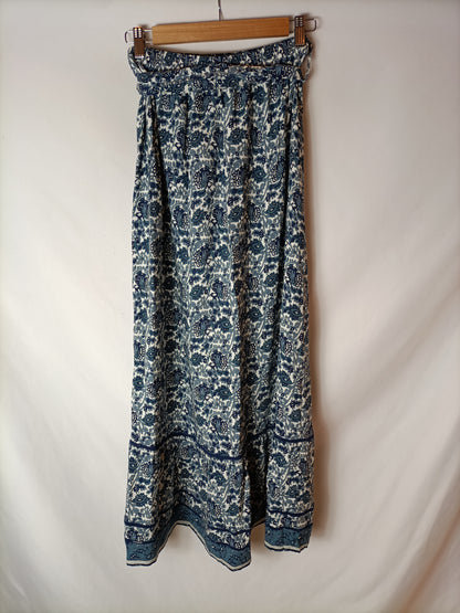 MANGO. Falda midi estampada T.m