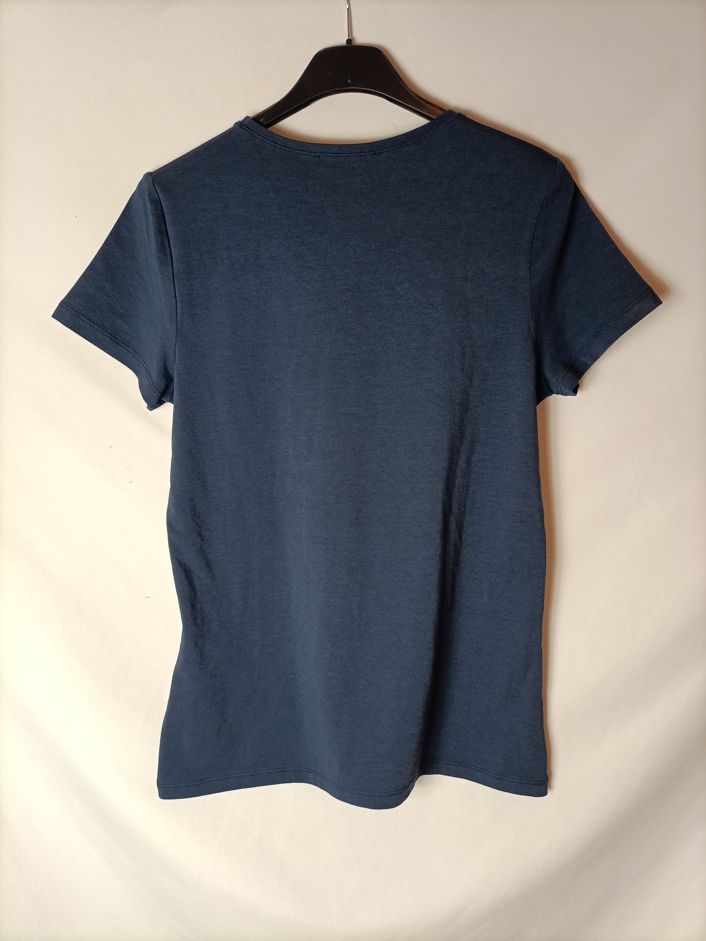 GUITARE. Camiseta azul básica T.l