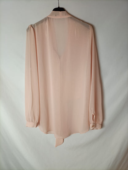 PRIMARK. Semi-sheer pink blouse. Size 40