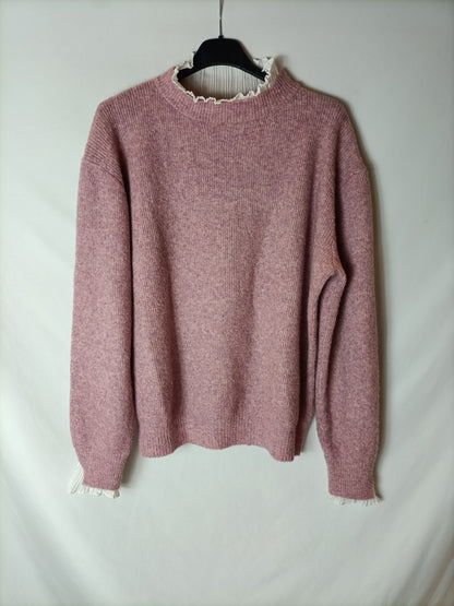 FORMULA JOVEN. Jersey rosa doble textura. T M