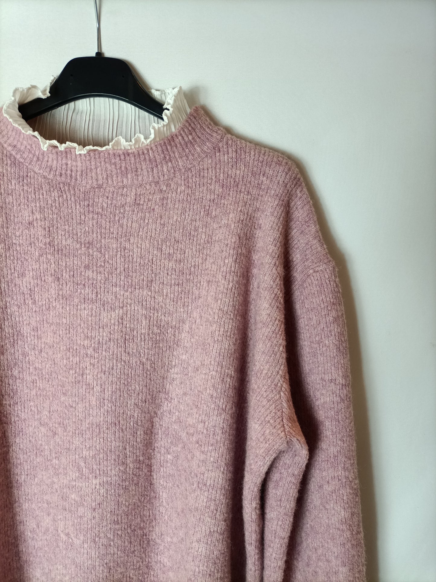 FORMULA JOVEN. Jersey rosa doble textura. T M