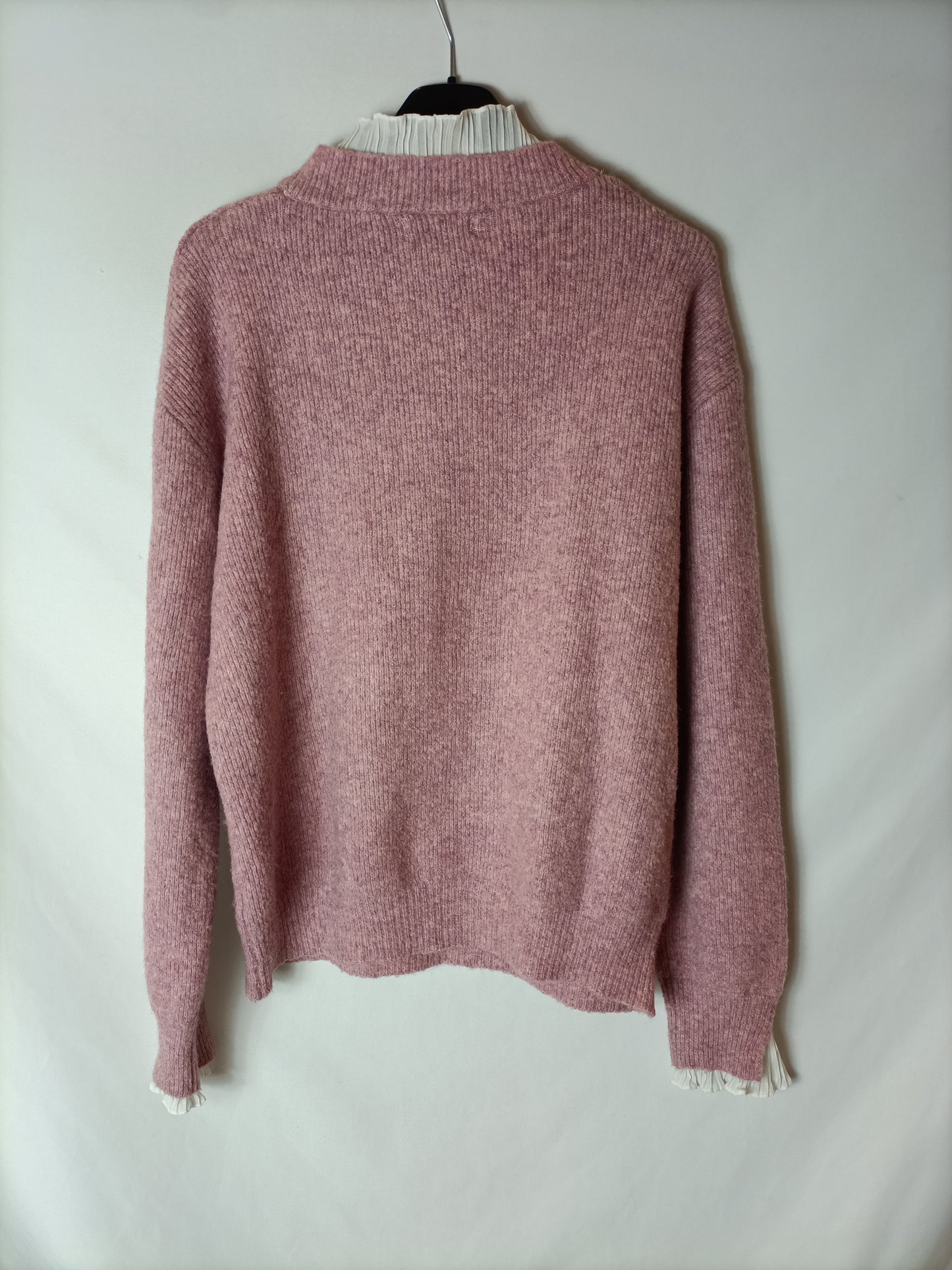 FORMULA JOVEN. Jersey rosa doble textura. T M