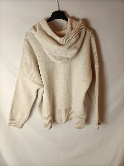 OTHERS. Beige hooded sweater Your(s)