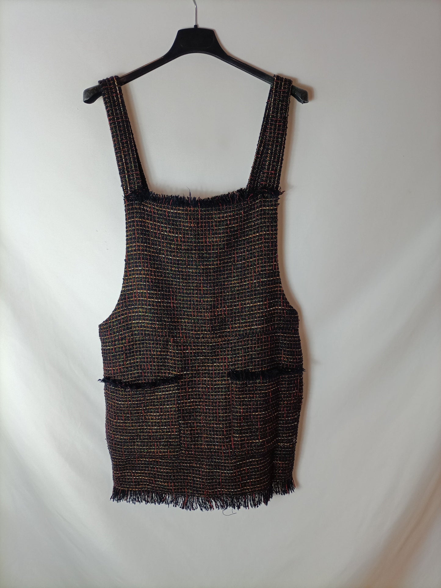 ZARA. Blue tweed dress Ts