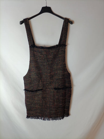 ZARA. Blue tweed dress Ts