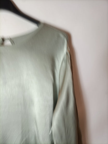 GIULIA. Top verde doble textura T.u(S)